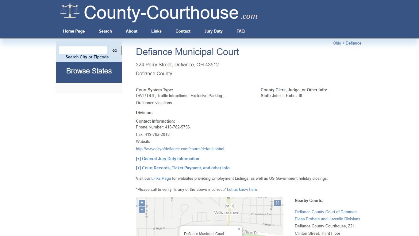Defiance Municipal Court - County-Courthouse.com